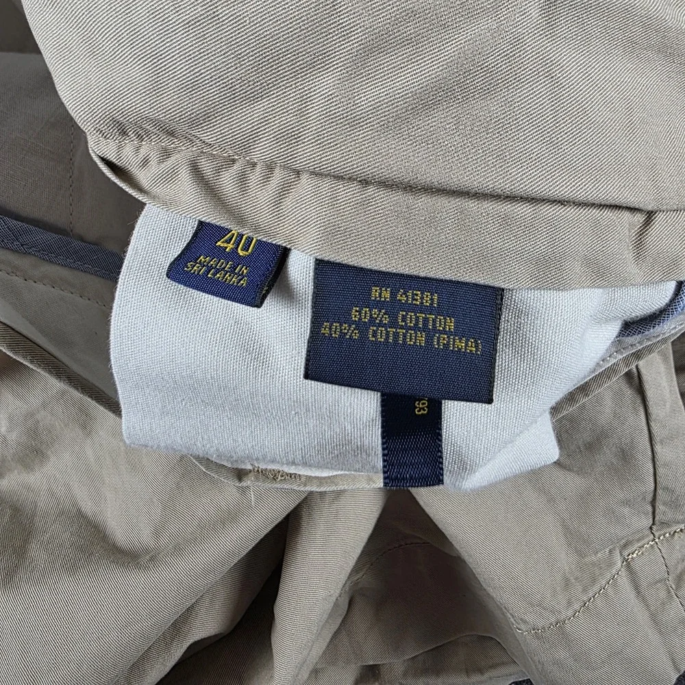 Polo Ralph Lauren Classic Fit Chino Shorts Mens 40 Khaki 10